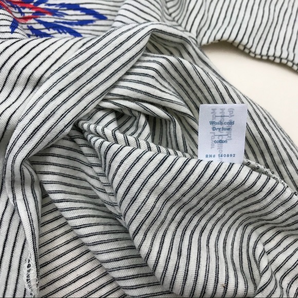 Marine Layer Pin Stripe & Palm Tree Top - Picture 6 of 6